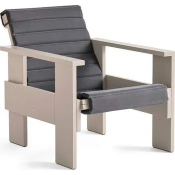 HAY Polstrování Crate Quilted Lounge Chair, anthracite