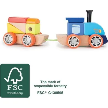Dřevěná hračka Small Foot Dřevěná železniční souprava