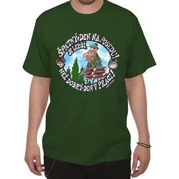 Pánské tričko Tričko Špatný den na posedu - velikost M