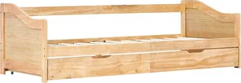 Postel vidaXL Rám vysouvací postele/pohovky z borového dřeva 90 x 200 cm
