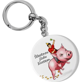 Otvírák Klíčenka s otvírákem - Šťastnou jízdu životem