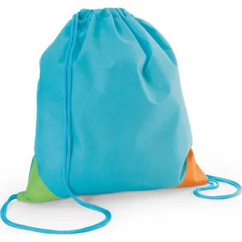BISSAYA. Taška se stahovací šňůrkou z netkané textilie (80 g/m²) - Světle modrá