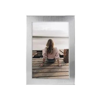 Fotorámeček Hama portrétový rámeček RIVA, 10x15 cm, stříbrná