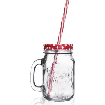 Sklenice Sklenice STRAW víč+brč 0,45 l puntík - ORION domácí potřeby