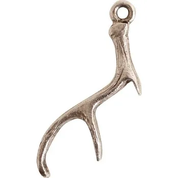 Přívěsek Nunn Design přívěsek jelení paroh 28,5x9 mm postříbřený