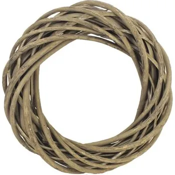 Vánoční dekorace Věnec šedý pr. 25 cm P1111/25S