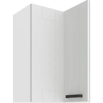 Kuchyňská skříňka Horní skříňka rohová LUNA bílá/bílá matná MDF 60 x 60 GN-72 2F 90°