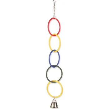 Hračka pro ptáka TRIXIE Hračka TRIXIE kruhy s řetízkem a zvonečkem 25 cm