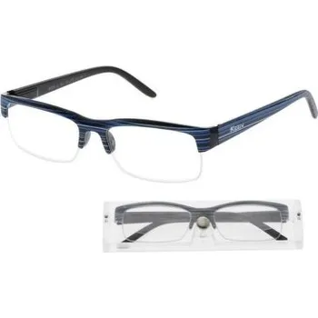 Brýle na čtení Brýle čtecí +3.00 modro-černé s pouzdrem FLEX