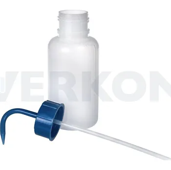 Střička širokohrdlá s barevným uzávěrem, PE, Objem [ml]: 250, GL [mm]: 45, Barva uzávěru: Žlutá