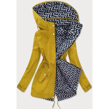 Dámská oboustranná bunda parka (W662BIG) odstíny žluté 50