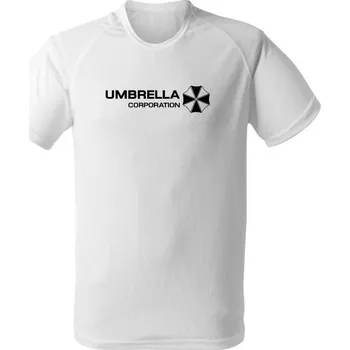 Pánské tričko Funkční tričko Umbrella Corporation Line - bílá