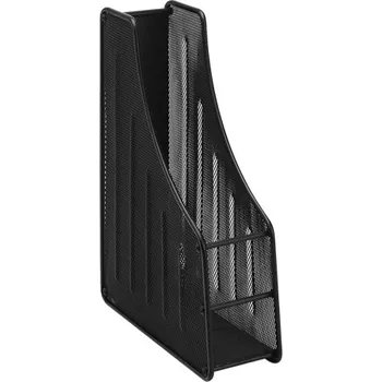 Stojan na knihu Drátěný stojan na časopisy, černý 444820