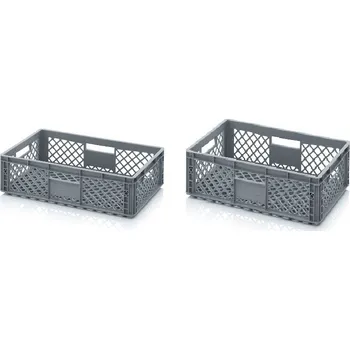 Elkoplast Plastová euro přepravka 600x400 (EO 64) perforovaná - 170 mm