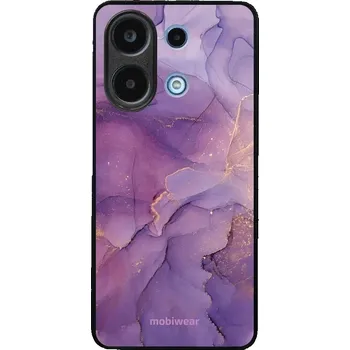 Pouzdro na mobilní telefon Lesklý kryt Mobiwear Glossy - Xiaomi Redmi Note 13 4G - G050G - Fialový mramor (Prémiové lesklé pouzdro, obal, kryt Mobiwear Glossy na mobil Xiaomi Redmi Note 13 4G - G050G - Fialový mramor, materiál Plast + TPU silikon - krytí po všech stranách,)