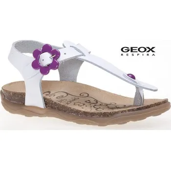 Dámské sandále Dámské letní boty GEOX JR SANDAL ALOHA WHITE