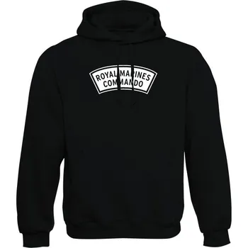 Pánská mikina Mikina s kapucí ROYAL MARINES COMMANDO - černá