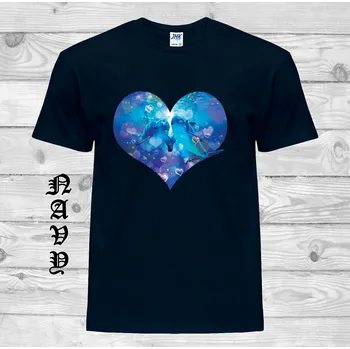 detske-levne-bavlnene-tricko-potisk-nekonecna-laska-delfinu Barva: Navy - tmavě modrá, velikost: 152