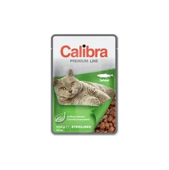 Krmivo pro kočku Calibra Cat kapsa Premium Sterilised Salmon 5x100 g
