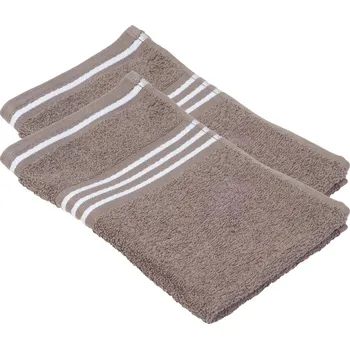 Ručník Gözze Froté ručník pro hosty Rio, 30 x 50 cm, 500 g/m2, 2 kusy (šedohnědá)