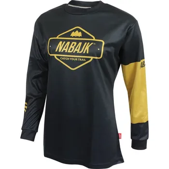 cyklistický dres Nabajk Deshtny ladies jersey long sleeve black/gold XS