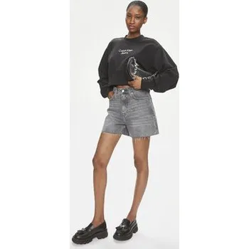 Pánská mikina Calvin Klein Jeans Mikina Stacked Institutional J20J221466 Černá Regular Fit M