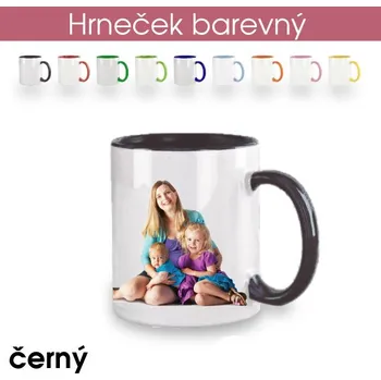 Hrneček barevný - bez krabičky / černý