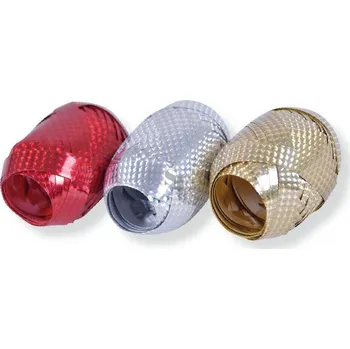 Stuha Klubíčko lesklé Metal Hologram 10m zlaté, Stil