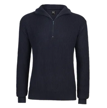 Pánský svetr Svetr Brandit Marine Pullover Troyer navy - 4XL