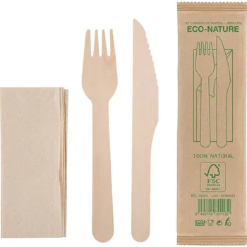 Příbor Dřevěná sada příborů