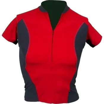 cyklistický dres Dres na kolo KALAS Elasthan dámský červená-černá Velikost: S