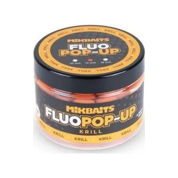 Nástraha Mikbaits Plovoucí fluo boilie Krill 18mm 150ml