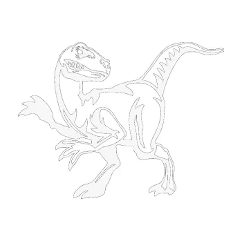 Samolepící dekorace Tyrannosaurus Rex 003 levá (09 - bílá) SAMOLEPKA NA AUTO, NÁLEPKA, FÓLIE, POLEP, TUNING, VLASTNÍ TEXT, TISK, AUTOSAMOLEPKY.cz, POLEPY, OBRÁZEK, LOGO, 3D STICKERS