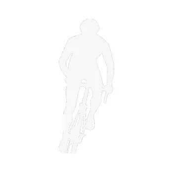 Polep vozidla SAMOLEPKA Cyklista 006 pravá (09 - bílá) NA AUTO, NÁLEPKA, FÓLIE, POLEP, TUNING, VLASTNÍ TEXT, TISK, AUTOSAMOLEPKY.cz, POLEPY, OBRÁZEK, LOGO, SAMOLEPKY