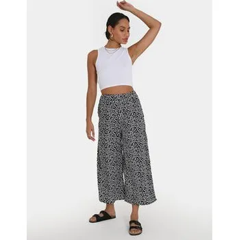 Dámské kalhoty Brave Soul Kalhoty culottes LTRW-225SUMARA Černá Straight Fit S
