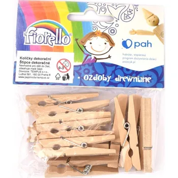 Kolíčky dřevěné 48 x 7 mm, 12 ks