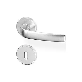 Dveřní kování Dveřní kování ACT Catania R (NIKL MATNÝ), klika-klika, Otvor pro obyčejný klíč BB, AC-T Matný nikl