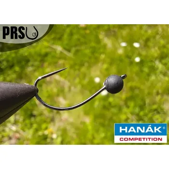 Rybářský háček Tungstenová hlavička bez protihrotu Hanák velikost 8 barva Black - 0,4g