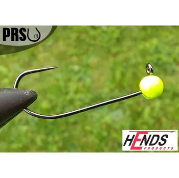 Rybářský háček Tungstenová hlavička bez protihrotu Hends velikost 6 barva Fluo - 0,9g