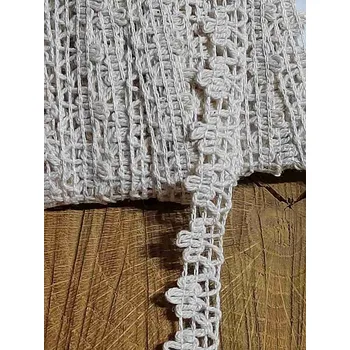 Krajka Bavlněný prýmek 12 mm