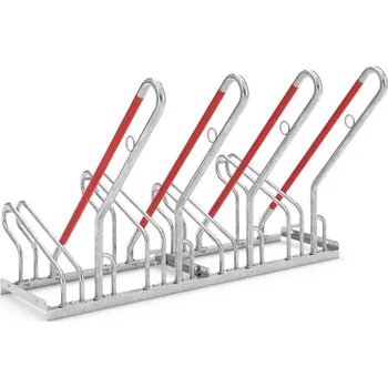 stojan na kolo Opěrný stojan na jízdní kola 2504, plastové opláštění, š 1400 mm, volně stojící, 4x parkovací místo