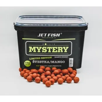 JET-FISH Jet Fish Mystery boilie 3kg - 20mm : ŠVESTKA / MANGO