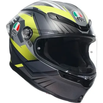 Helma na motorku AGV K6 S E2206 MPLK EXCITE MATT CAMO/YELLOW FLUO vel. XL