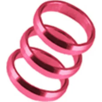 Kroužky na násadky Harrows Supergrip, růžové