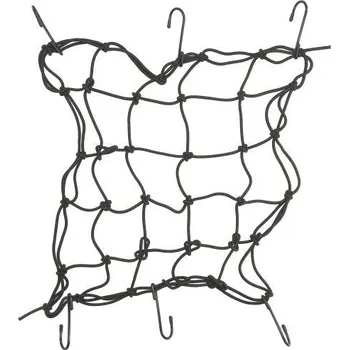 Zavazadlo na motocykl Pružná zavazadlová síť pro motocykly, OXFORD (30 x 30 cm, černá)