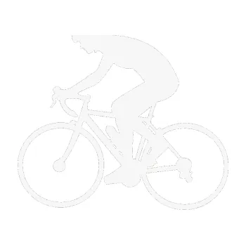 Polep vozidla SAMOLEPKA Cyklista 005 levá (09 - bílá) NA AUTO, NÁLEPKA, FÓLIE, POLEP, TUNING, VLASTNÍ TEXT, TISK, AUTOSAMOLEPKY.cz, POLEPY, OBRÁZEK, LOGO, SAMOLEPKY