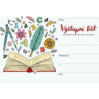 Sešit Výstupní list k ukončení školní docházky