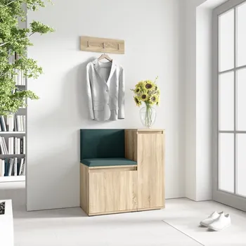 Předsíňová stěna Předsíňová stěna Emi 30 - sonoma Barva panelů: Tmavě zelená - Trinity 28