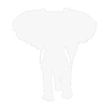 Samolepící dekorace SAMOLEPKA Slon 023 levá (09 - bílá) NA AUTO, NÁLEPKA, FÓLIE, POLEP, TUNING, VLASTNÍ TEXT, TISK, AUTOSAMOLEPKY.cz, POLEPY, OBRÁZEK, LOGO, SAMOLEPKY