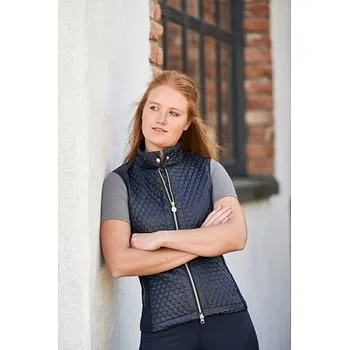 Dámská kombinovaná vesta Covalliero S/S 2023, tmavě modrá velikost XXS